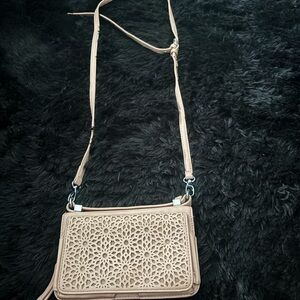 Elegant Light Pink Crossbody Bag
